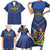 Custom Namibia Cricket Family Matching Short Sleeve Bodycon Dress and Hawaiian Shirt 2024 Go Eagles African Pattern - Wonder Print Shop