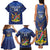 Custom Namibia Cricket Family Matching Tank Maxi Dress and Hawaiian Shirt 2024 Go Eagles African Pattern - Wonder Print Shop