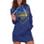 Custom Namibia Cricket Hoodie Dress 2024 Go Eagles African Pattern - Wonder Print Shop