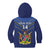 Custom Namibia Cricket Kid Hoodie 2024 Go Eagles African Pattern - Wonder Print Shop