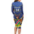 Custom Namibia Cricket Long Sleeve Bodycon Dress 2024 Go Eagles African Pattern - Wonder Print Shop