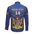 Custom Namibia Cricket Long Sleeve Button Shirt 2024 Go Eagles African Pattern - Wonder Print Shop