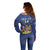 Custom Namibia Cricket Off Shoulder Sweater 2024 Go Eagles African Pattern - Wonder Print Shop