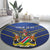 Custom Namibia Cricket Round Carpet 2024 Go Eagles African Pattern