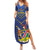 Custom Namibia Cricket Summer Maxi Dress 2024 Go Eagles African Pattern - Wonder Print Shop