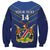 Custom Namibia Cricket Sweatshirt 2024 Go Eagles African Pattern