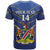 Custom Namibia Cricket T Shirt 2024 Go Eagles African Pattern