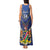 Custom Namibia Cricket Tank Maxi Dress 2024 Go Eagles African Pattern