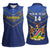 Custom Namibia Cricket Women Sleeveless Polo Shirt 2024 Go Eagles African Pattern