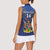 Custom Namibia Cricket Women Sleeveless Polo Shirt 2024 Go Eagles African Pattern