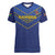 Custom Namibia Cricket Women V-Neck T-Shirt 2024 Go Eagles African Pattern