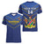 Custom Namibia Cricket Women V-Neck T-Shirt 2024 Go Eagles African Pattern