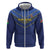 Custom Namibia Cricket Zip Hoodie 2024 Go Eagles African Pattern