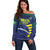 Custom Brazil Football Off Shoulder Sweater Summer 2024 Go Champions Selecao - Wonder Print Shop