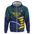 Custom Brazil Football Zip Hoodie Summer 2024 Go Champions Selecao - Wonder Print Shop