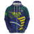 Custom Brazil Football Zip Hoodie Summer 2024 Go Champions Selecao - Wonder Print Shop