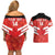 Custom Canada Soccer Couples Matching Off Shoulder Short Dress and Hawaiian Shirt Summer 2024 Go Champions Canucks - Wonder Print Shop