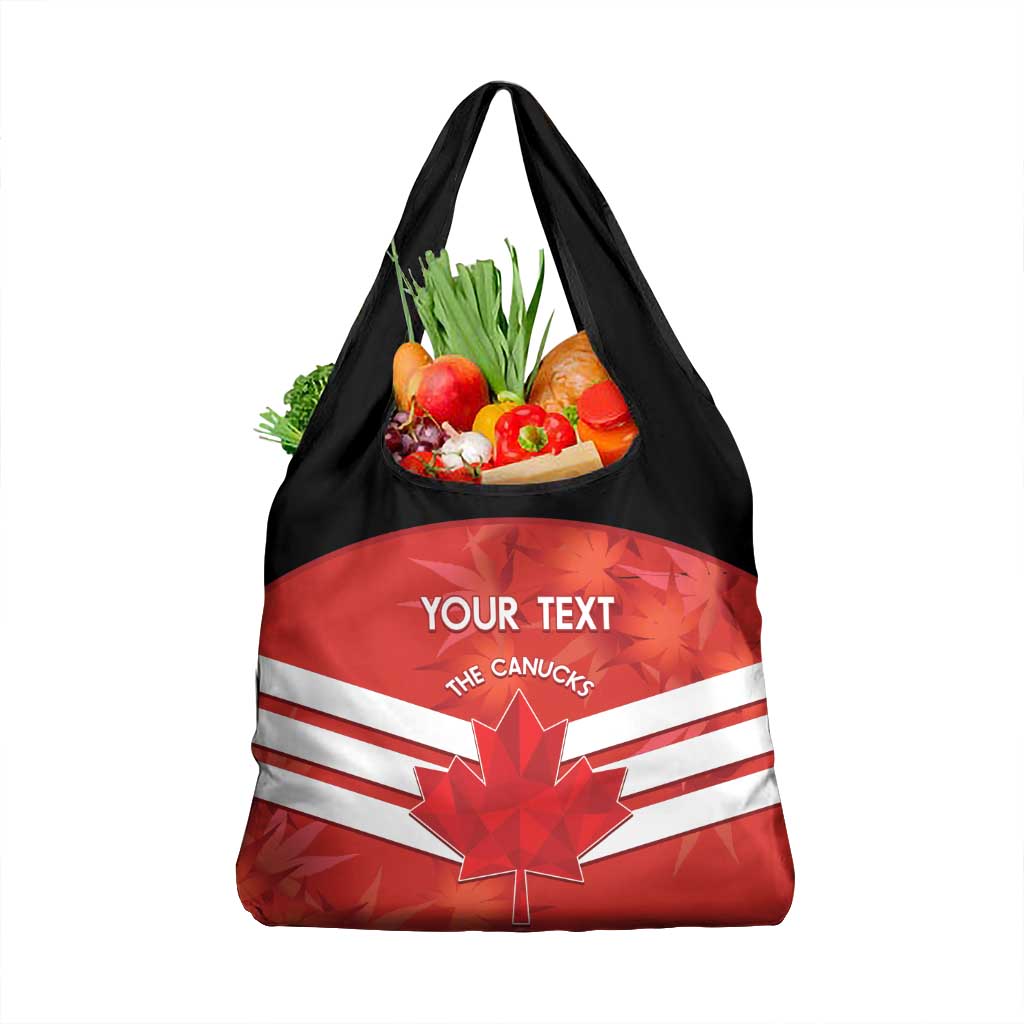 Custom Canada Soccer Grocery Bag Summer 2024 Olympic Go Champions Canucks