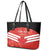 Custom Canada Soccer Leather Tote Bag Summer 2024 Go Champions Canucks - Wonder Print Shop