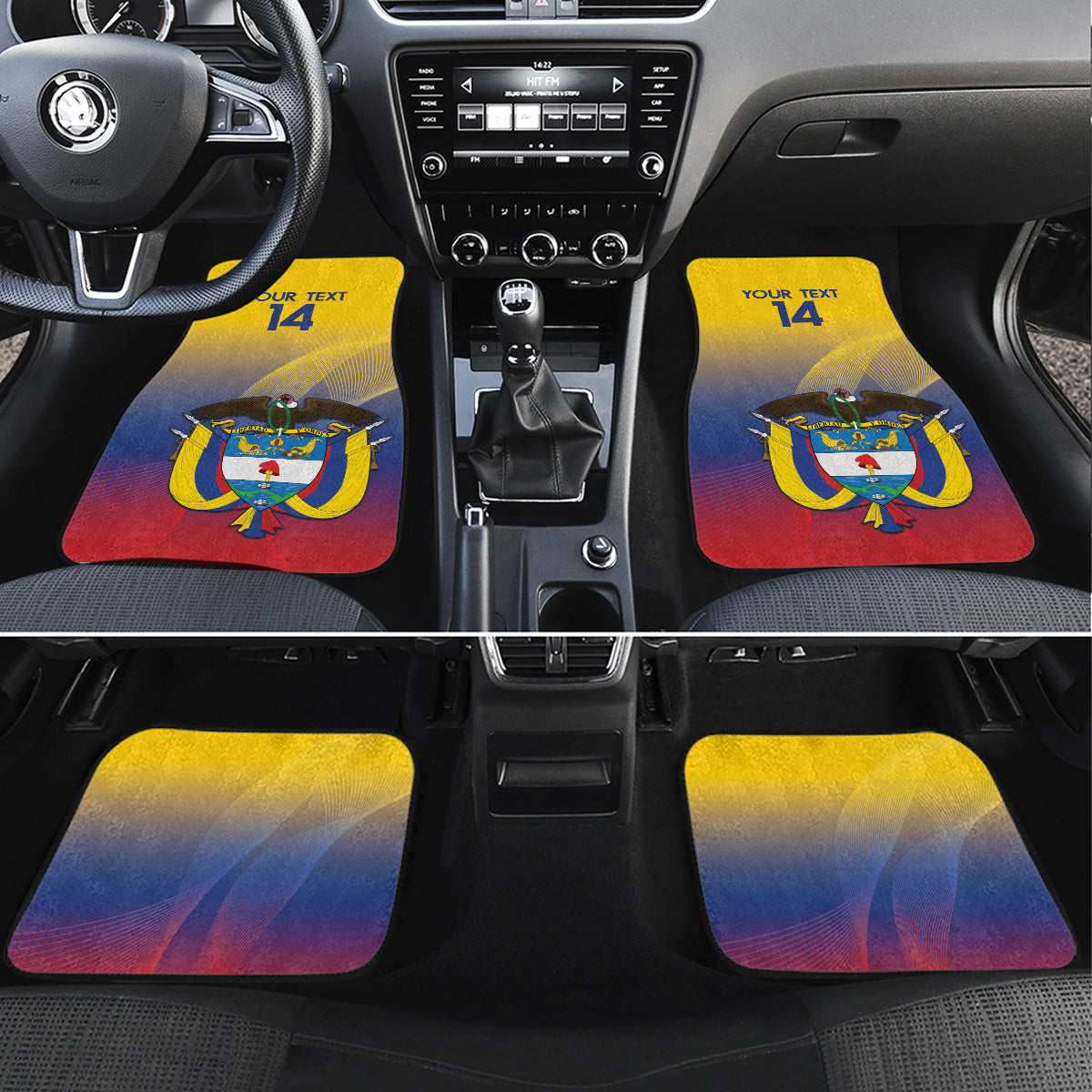 Custom Colombia Football Car Mats Summer 2024 Las Chicas Superpoderosas - Wonder Print Shop