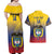 Custom Colombia Football Couples Matching Off Shoulder Maxi Dress and Hawaiian Shirt Summer 2024 Las Chicas Superpoderosas - Wonder Print Shop