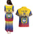 Custom Colombia Football Couples Matching Puletasi and Hawaiian Shirt Summer 2024 Las Chicas Superpoderosas - Wonder Print Shop