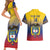 Custom Colombia Football Couples Matching Short Sleeve Bodycon Dress and Hawaiian Shirt Summer 2024 Las Chicas Superpoderosas - Wonder Print Shop