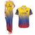 Custom Colombia Football Couples Matching Tank Maxi Dress and Hawaiian Shirt Summer 2024 Las Chicas Superpoderosas - Wonder Print Shop