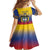 Custom Colombia Football Family Matching Long Sleeve Bodycon Dress and Hawaiian Shirt Summer 2024 Las Chicas Superpoderosas - Wonder Print Shop