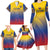 Custom Colombia Football Family Matching Long Sleeve Bodycon Dress and Hawaiian Shirt Summer 2024 Las Chicas Superpoderosas - Wonder Print Shop