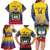 Custom Colombia Football Family Matching Long Sleeve Bodycon Dress and Hawaiian Shirt Summer 2024 Las Chicas Superpoderosas - Wonder Print Shop