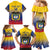 Custom Colombia Football Family Matching Mermaid Dress and Hawaiian Shirt Summer 2024 Las Chicas Superpoderosas - Wonder Print Shop