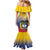 Custom Colombia Football Family Matching Mermaid Dress and Hawaiian Shirt Summer 2024 Las Chicas Superpoderosas - Wonder Print Shop