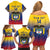 Custom Colombia Football Family Matching Off Shoulder Short Dress and Hawaiian Shirt Summer 2024 Las Chicas Superpoderosas - Wonder Print Shop