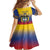 Custom Colombia Football Family Matching Short Sleeve Bodycon Dress and Hawaiian Shirt Summer 2024 Las Chicas Superpoderosas - Wonder Print Shop