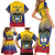 Custom Colombia Football Family Matching Short Sleeve Bodycon Dress and Hawaiian Shirt Summer 2024 Las Chicas Superpoderosas - Wonder Print Shop