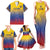 Custom Colombia Football Family Matching Tank Maxi Dress and Hawaiian Shirt Summer 2024 Las Chicas Superpoderosas - Wonder Print Shop