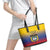 Custom Colombia Football Leather Tote Bag Summer 2024 Las Chicas Superpoderosas - Wonder Print Shop