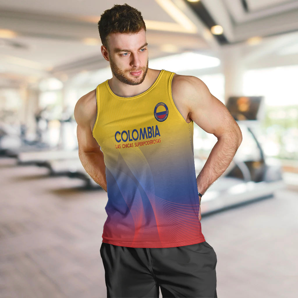 Custom Colombia Football Men Tank Top Summer 2024 Las Chicas Superpoderosas - Wonder Print Shop