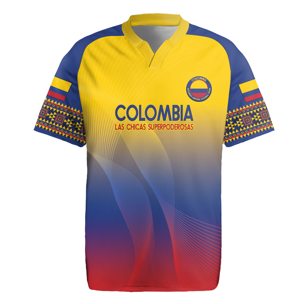 Custom Colombia Football Rugby Jersey Summer 2024 Olympic Las Chicas Superpoderosas