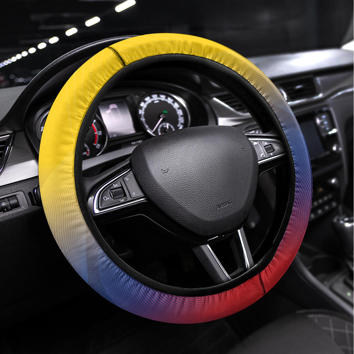 Colombia Football Steering Wheel Cover Summer 2024 Las Chicas Superpoderosas - Wonder Print Shop