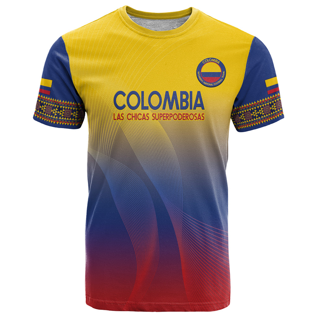 Custom Colombia Football T Shirt Summer 2024 Olympic Las Chicas Superpoderosas