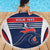 Custom France Football Beach Blanket Summer 2024 Les Bleues - Wonder Print Shop