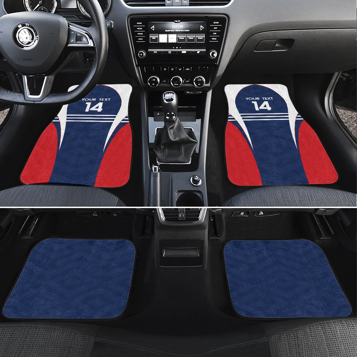 Custom France Football Car Mats Summer 2024 Les Bleues - Wonder Print Shop