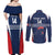 Custom France Football Couples Matching Off Shoulder Maxi Dress and Long Sleeve Button Shirt Summer 2024 Les Bleues - Wonder Print Shop