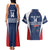 Custom France Football Couples Matching Tank Maxi Dress and Hawaiian Shirt Summer 2024 Les Bleues - Wonder Print Shop