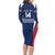 Custom France Football Family Matching Long Sleeve Bodycon Dress and Hawaiian Shirt Summer 2024 Les Bleues - Wonder Print Shop