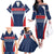 Custom France Football Family Matching Off The Shoulder Long Sleeve Dress and Hawaiian Shirt Summer 2024 Les Bleues - Wonder Print Shop