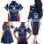 Custom France Football Family Matching Off The Shoulder Long Sleeve Dress and Hawaiian Shirt Summer 2024 Les Bleues - Wonder Print Shop