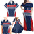 Custom France Football Family Matching Off Shoulder Maxi Dress and Hawaiian Shirt Summer 2024 Les Bleues - Wonder Print Shop